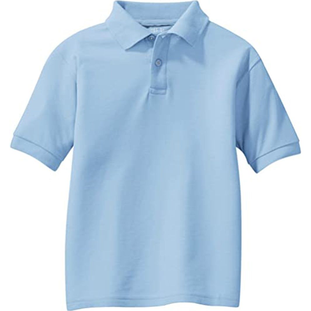 Youth Silk Touch™ Polo Polos/Knits Joe's USA Light Blue Youth X-Small