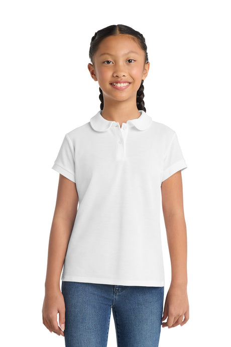 Port Authority YG503 Girls Silk Touch Peter Pan Collar Polo Wholesale