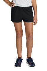Sport-Tek YGST311 Girls Jersey Knit Squad Short