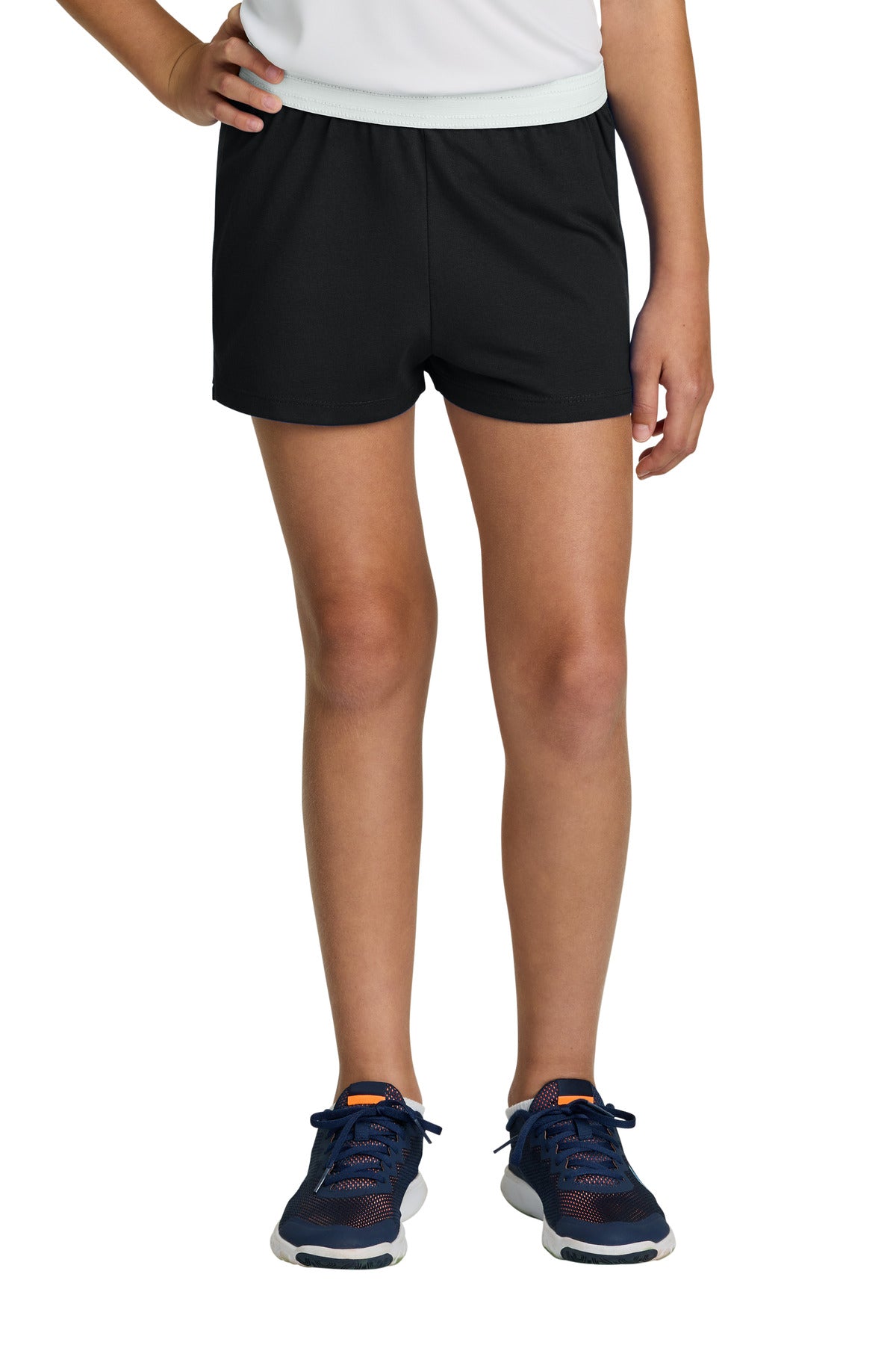 Sport-Tek YGST311 Girls Jersey Knit Squad Short