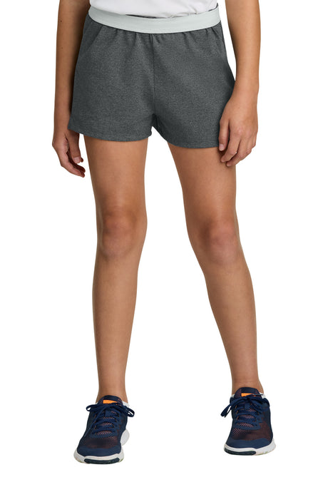 Sport-Tek YGST311 Girls Jersey Knit Squad Short