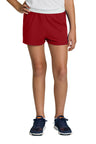 Sport-Tek YGST311 Girls Jersey Knit Squad Short