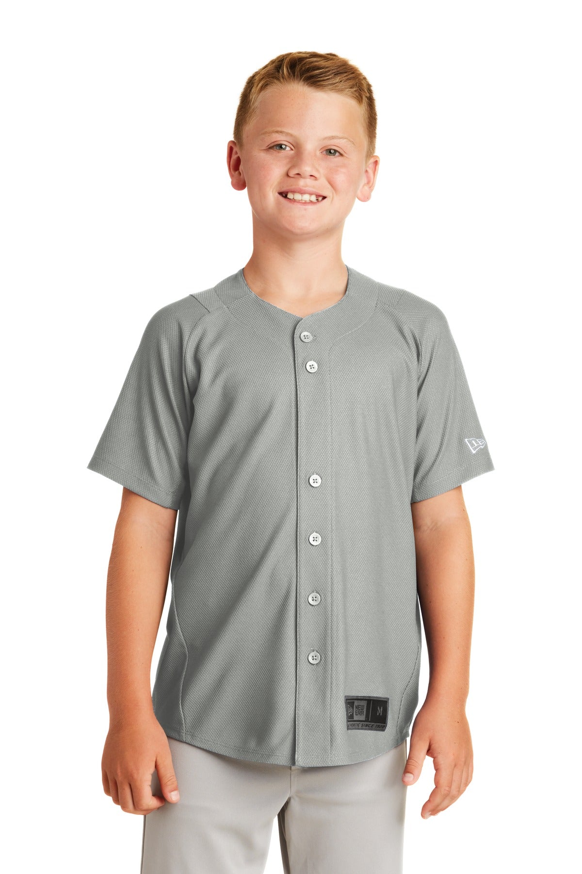 New Era YNEA220 Youth Diamond Era Full-Button Jersey
