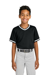 Sport-Tek ®  Youth Tough Mesh V-Neck Baseball Jersey YST221 - Sport-Tek YST221