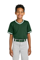 Sport-Tek ®  Youth Tough Mesh V-Neck Baseball Jersey YST221 - Sport-Tek YST221