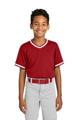 Sport-Tek YST221 Youth Tough Mesh V-Neck Baseball Jersey