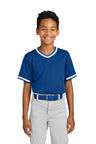 Sport-Tek YST221 Youth Tough Mesh V-Neck Baseball Jersey