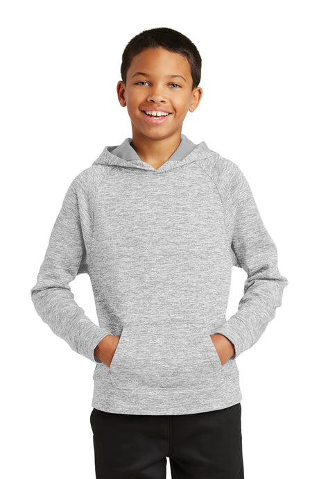 Sport-Tek ®  Youth PosiCharge ®  Electric Heather Fleece Hooded Pullover. YST225 - Sport-Tek YST225