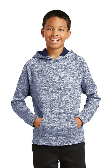 Sport-Tek ®  Youth PosiCharge ®  Electric Heather Fleece Hooded Pullover. YST225 - Sport-Tek YST225
