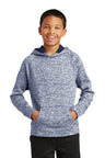 Sport-Tek ®  Youth PosiCharge ®  Electric Heather Fleece Hooded Pullover. YST225 - Sport-Tek YST225