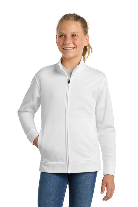 Sport-Tek YST241 Youth Sport-Wick Fleece Full-Zip Jacket | Wholesale Youth Fleece Jackets