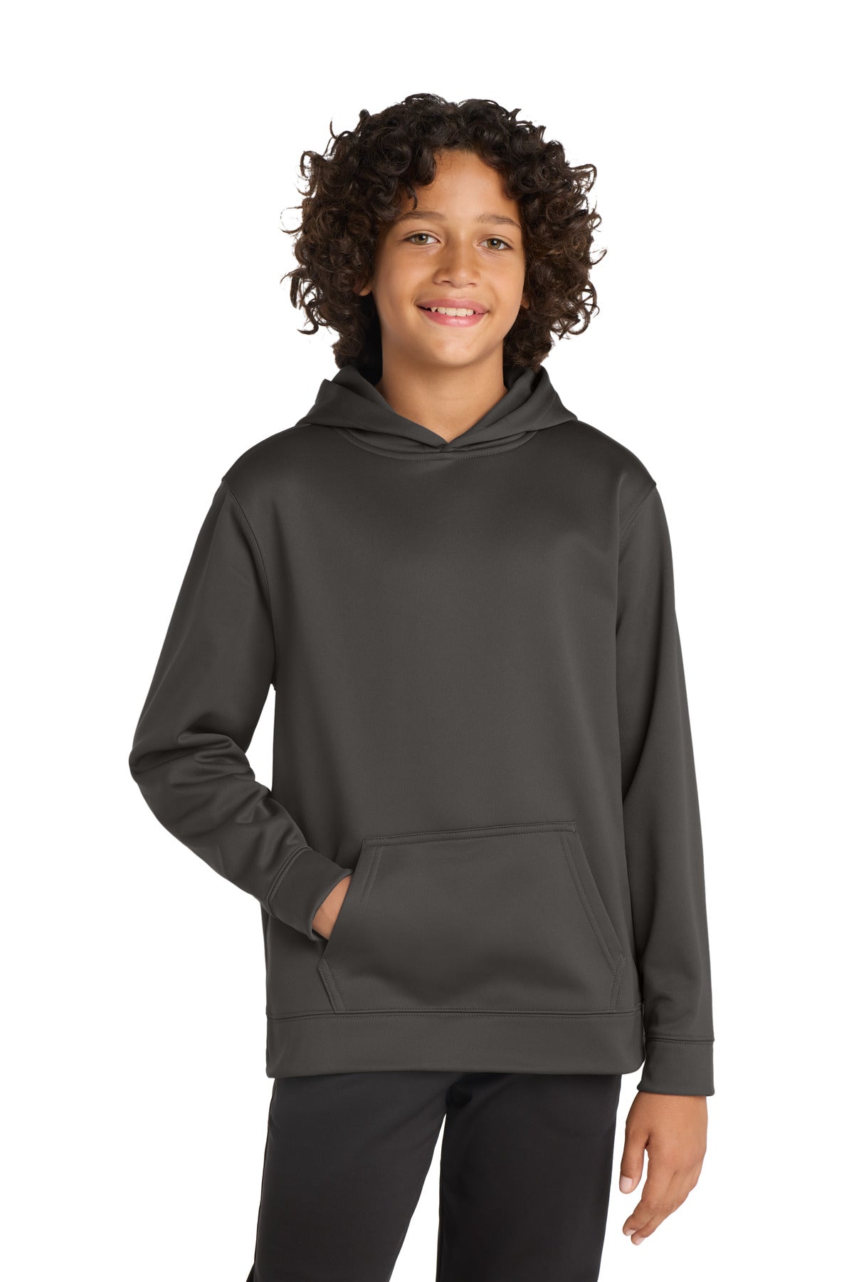 Sport-Tek ®  Youth Sport-Wick ®  Fleece Hooded Pullover. YST244 - Sport-Tek YST244