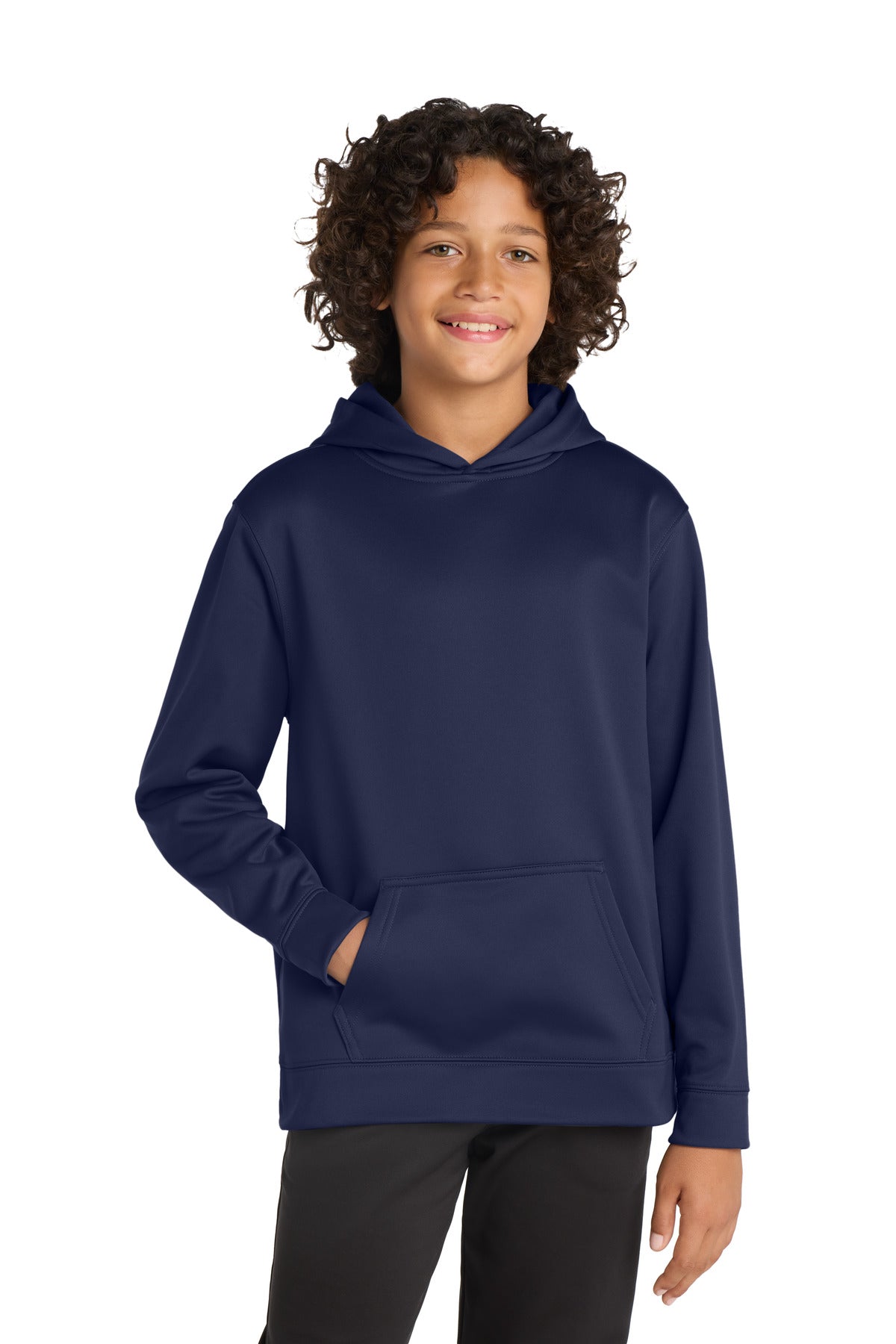 Sport-Tek ®  Youth Sport-Wick ®  Fleece Hooded Pullover. YST244 - Sport-Tek YST244