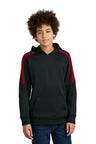 Sport-Tek YST255 Youth Sport-Wick Fleece United Pullover Hoodie