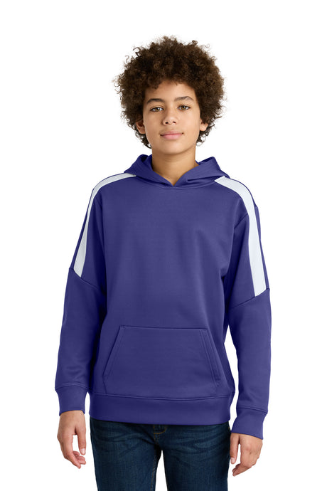 Sport-Tek YST255 Youth Sport-Wick Fleece United Pullover Hoodie