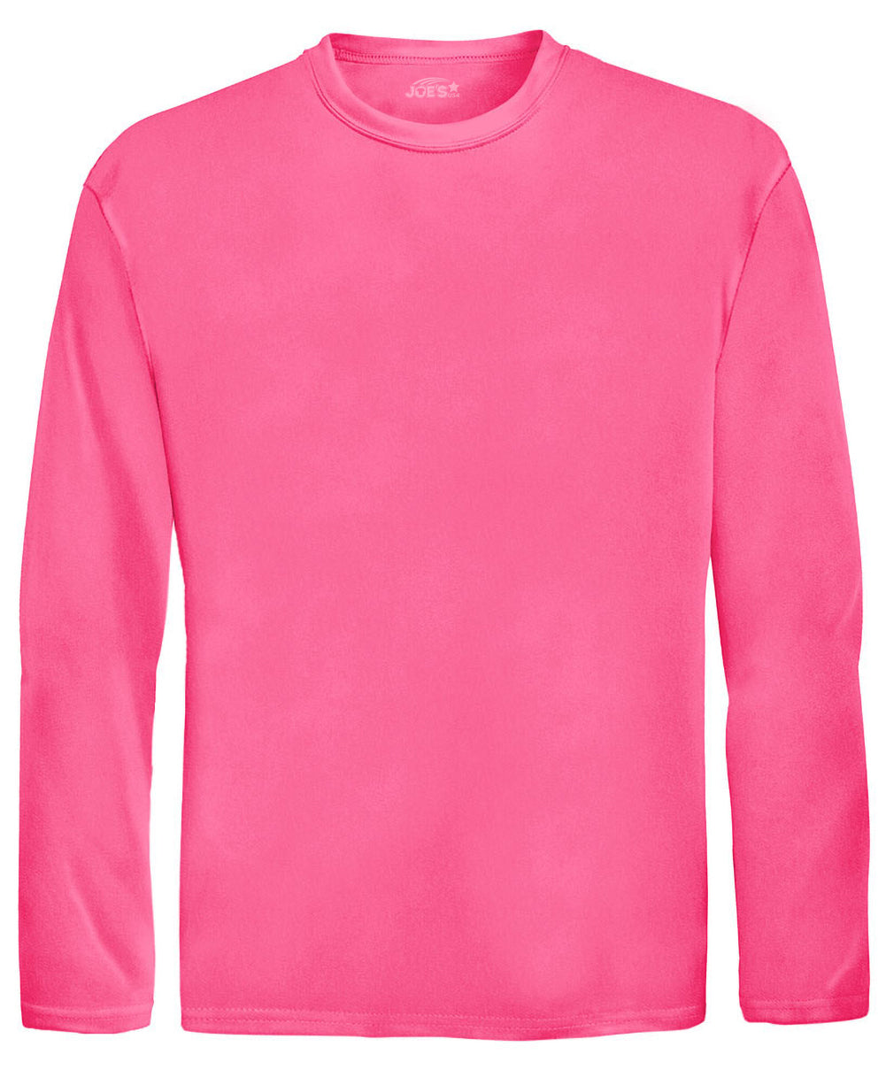 Joe's USA Youth Athletic All Sport Training Long Sleeve T-Shirts