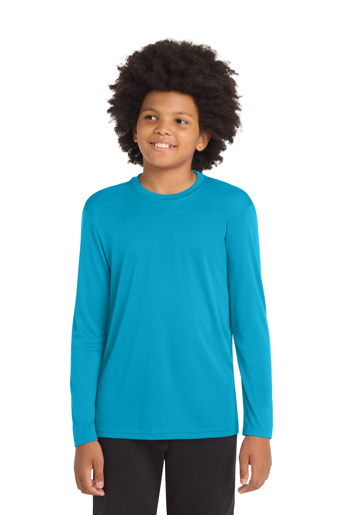 Sport-Tek ®  Youth Long Sleeve PosiCharge ®  Competitor™ Tee. YST350LS - Sport-Tek YST350LS