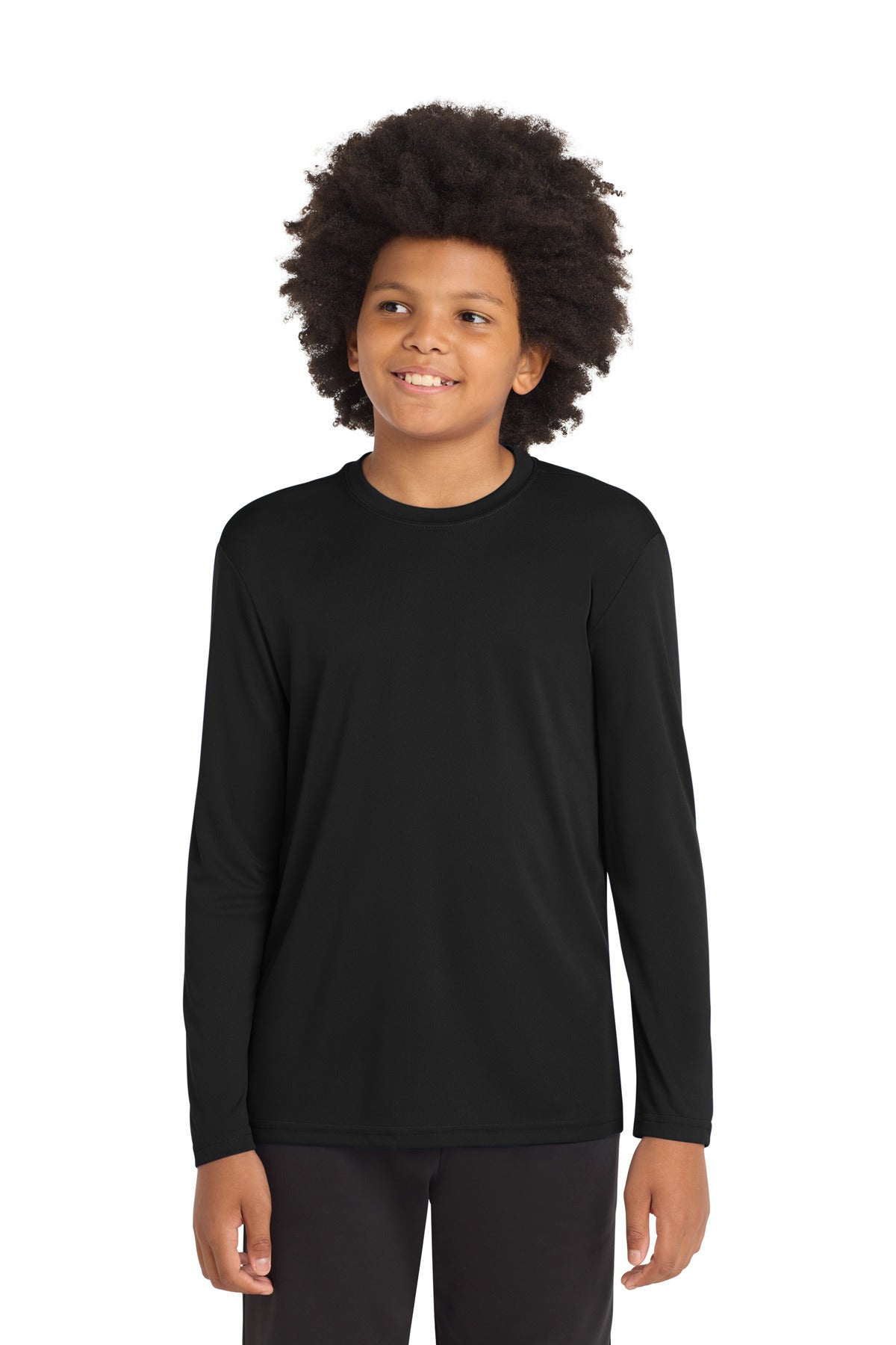 Sport-Tek ®  Youth Long Sleeve PosiCharge ®  Competitor™ Tee. YST350LS - Sport-Tek YST350LS