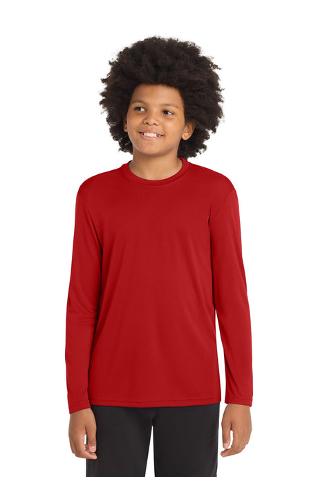 Sport-Tek ®  Youth Long Sleeve PosiCharge ®  Competitor™ Tee. YST350LS - Sport-Tek YST350LS