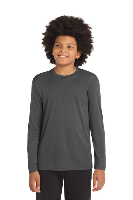 Sport-Tek ®  Youth Long Sleeve PosiCharge ®  Competitor™ Tee. YST350LS - Sport-Tek YST350LS