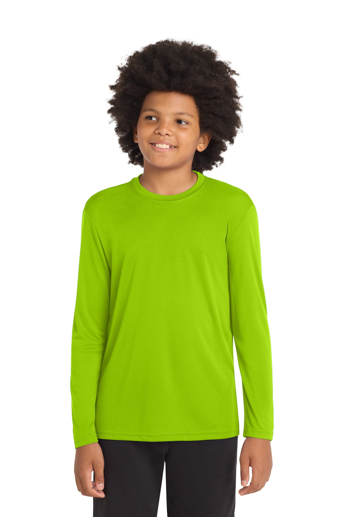Sport-Tek ®  Youth Long Sleeve PosiCharge ®  Competitor™ Tee. YST350LS - Sport-Tek YST350LS