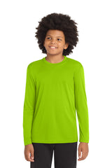 Sport-Tek ®  Youth Long Sleeve PosiCharge ®  Competitor™ Tee. YST350LS - Sport-Tek YST350LS