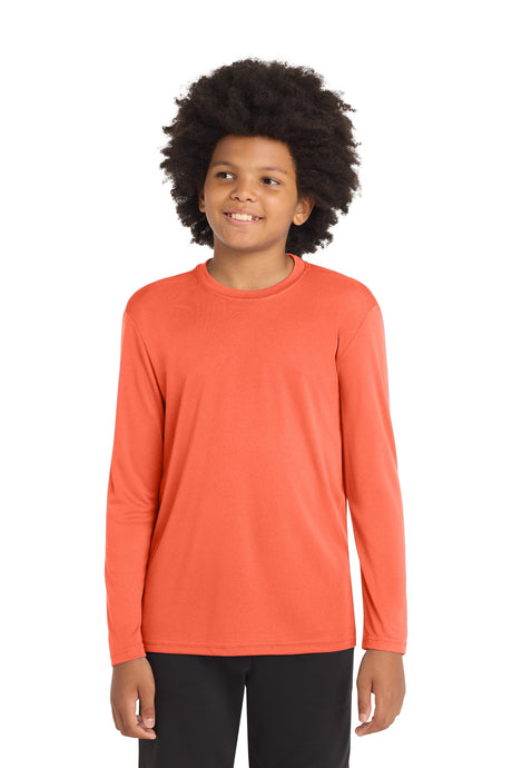 Sport-Tek ®  Youth Long Sleeve PosiCharge ®  Competitor™ Tee. YST350LS - Sport-Tek YST350LS