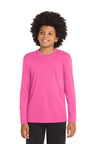 Sport-Tek ®  Youth Long Sleeve PosiCharge ®  Competitor™ Tee. YST350LS - Sport-Tek YST350LS