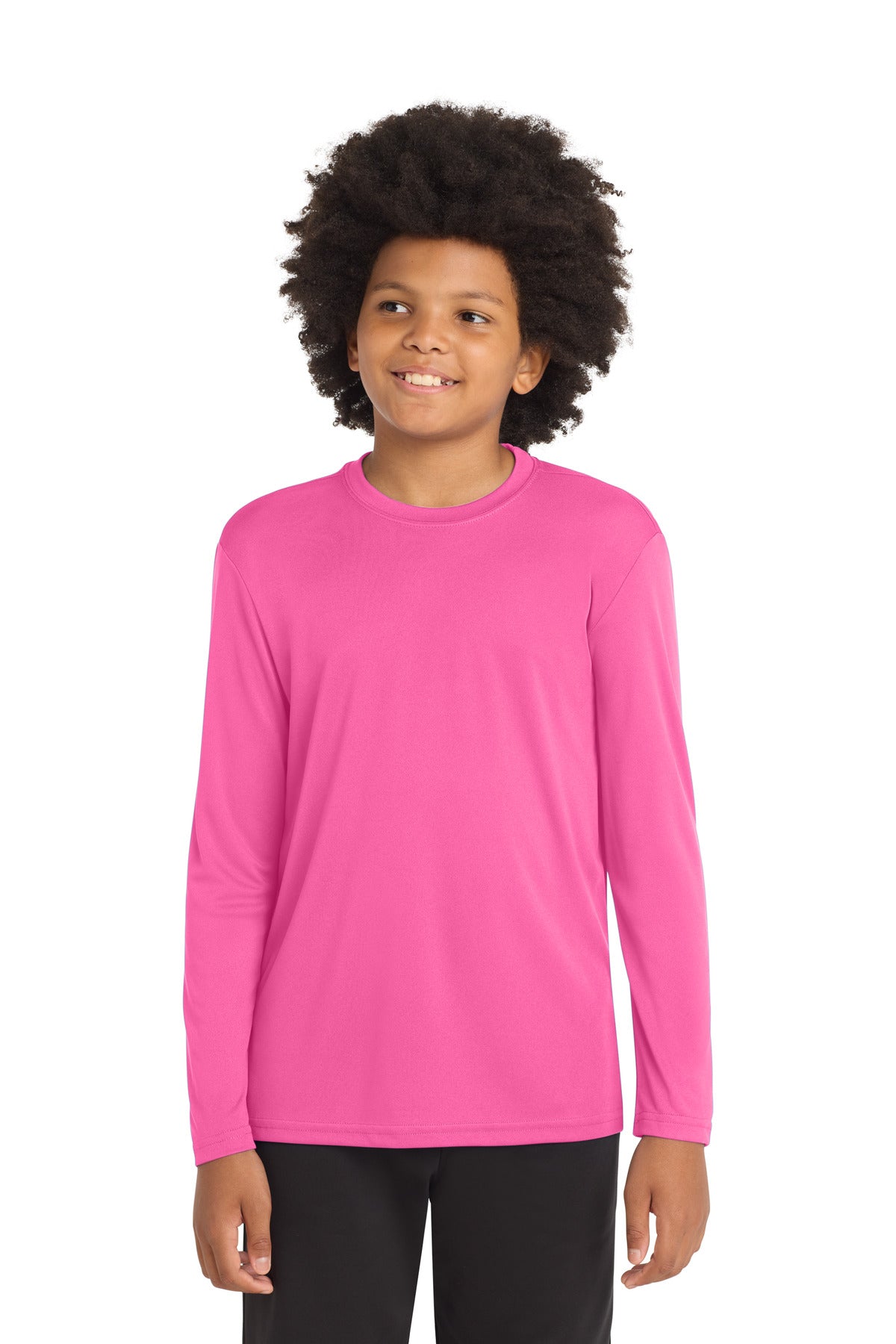 Sport-Tek ®  Youth Long Sleeve PosiCharge ®  Competitor™ Tee. YST350LS - Sport-Tek YST350LS