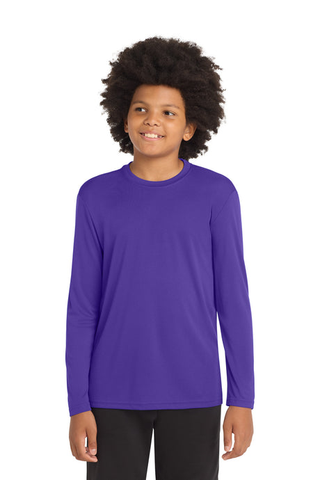 Sport-Tek ®  Youth Long Sleeve PosiCharge ®  Competitor™ Tee. YST350LS - Sport-Tek YST350LS