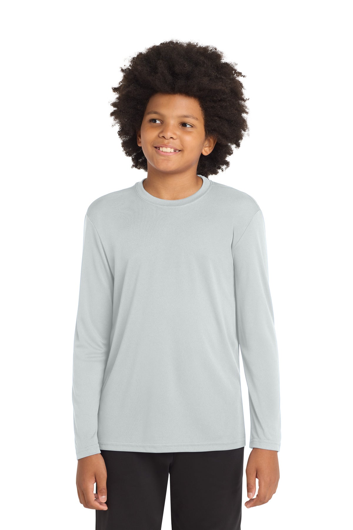 Sport-Tek ®  Youth Long Sleeve PosiCharge ®  Competitor™ Tee. YST350LS - Sport-Tek YST350LS