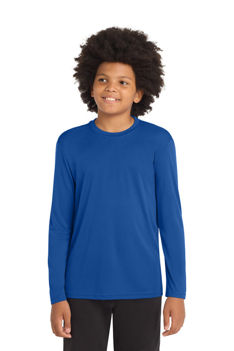 Sport-Tek ®  Youth Long Sleeve PosiCharge ®  Competitor™ Tee. YST350LS - Sport-Tek YST350LS