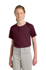 Sport-Tek YST359 Youth PosiCharge Competitor 2-Button Henley