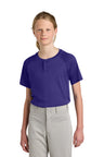 Sport-Tek YST359 Youth PosiCharge Competitor 2-Button Henley