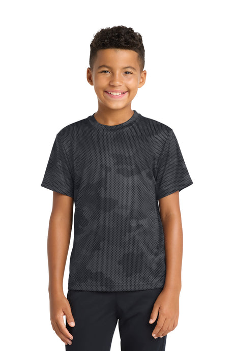 Sport-Tek YST370 Youth CamoHex Tee