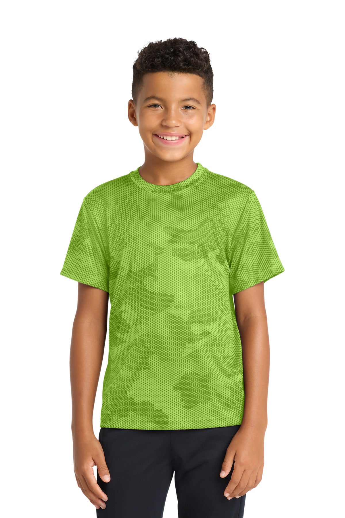 Sport-Tek YST370 Youth CamoHex Tee