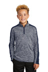 Sport-Tek  ®  Youth PosiCharge  ®  Electric Heather Colorblock 1/4-Zip Pullover. YST397 - Sport-Tek YST397