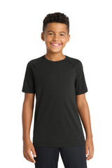 Sport-Tek  ®  Youth PosiCharge  ®  Tri-Blend Wicking Raglan Tee. YST400 - Sport-Tek YST400