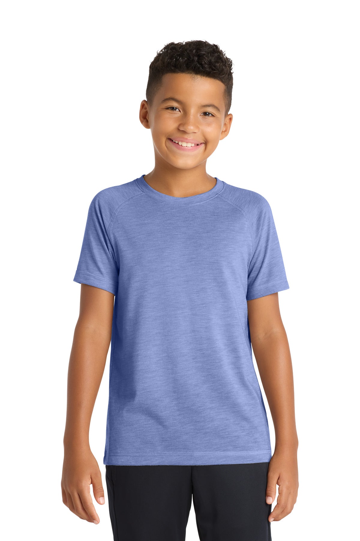 Sport-Tek  ®  Youth PosiCharge  ®  Tri-Blend Wicking Raglan Tee. YST400 - Sport-Tek YST400