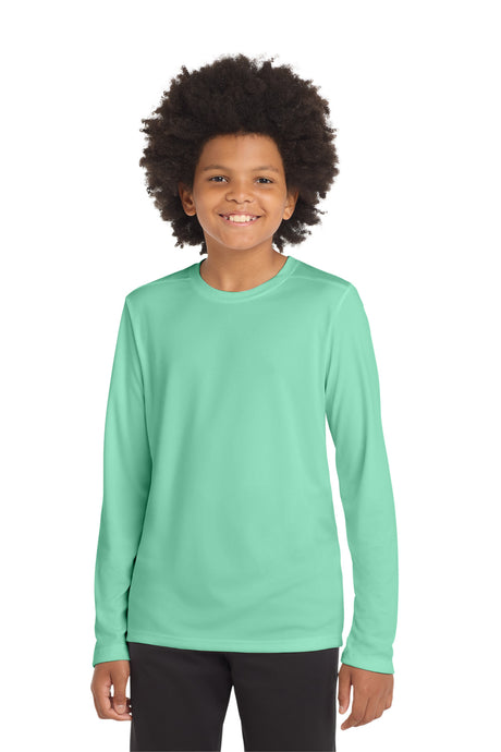 Sport-Tek  ®  Youth Posi-UV ®  Pro Long Sleeve Tee. YST420LS - Sport-Tek YST420LS