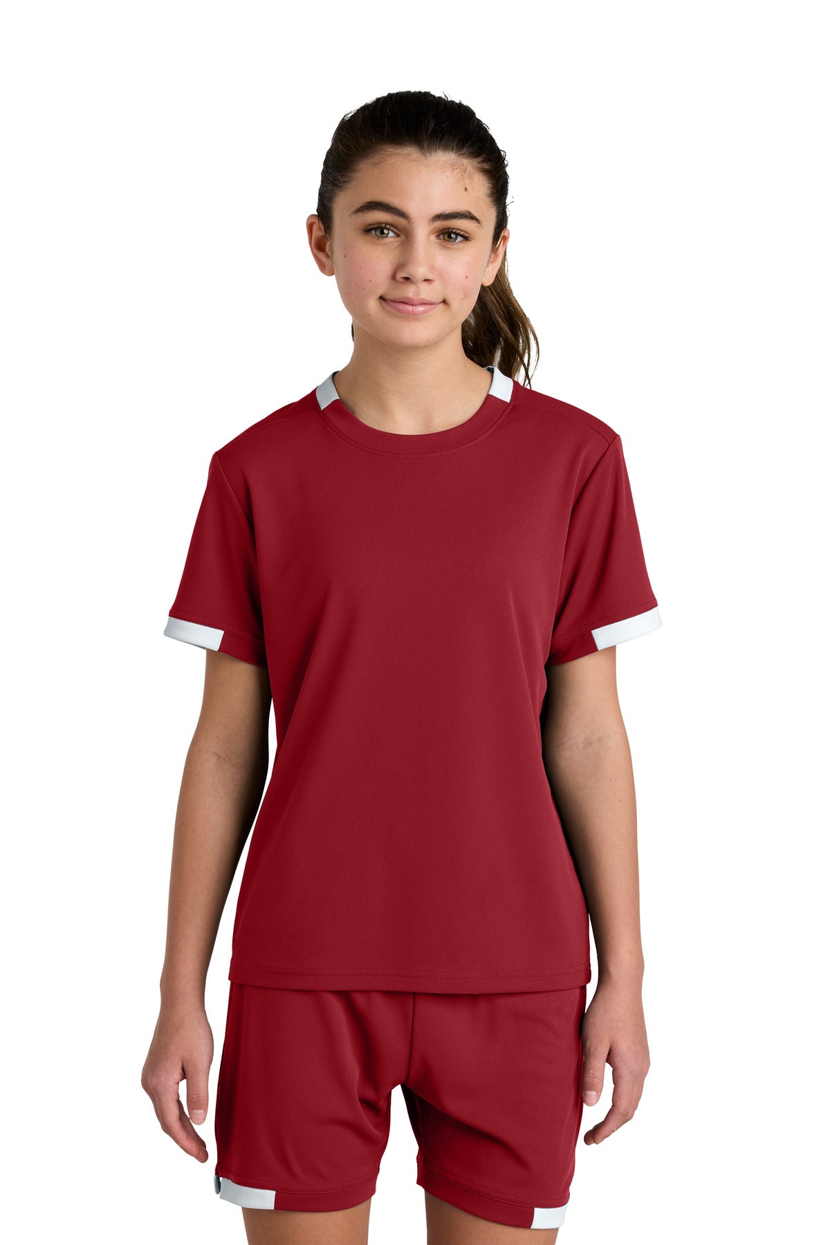 Sport-Tek YST440 Youth Club Short Sleeve Crew