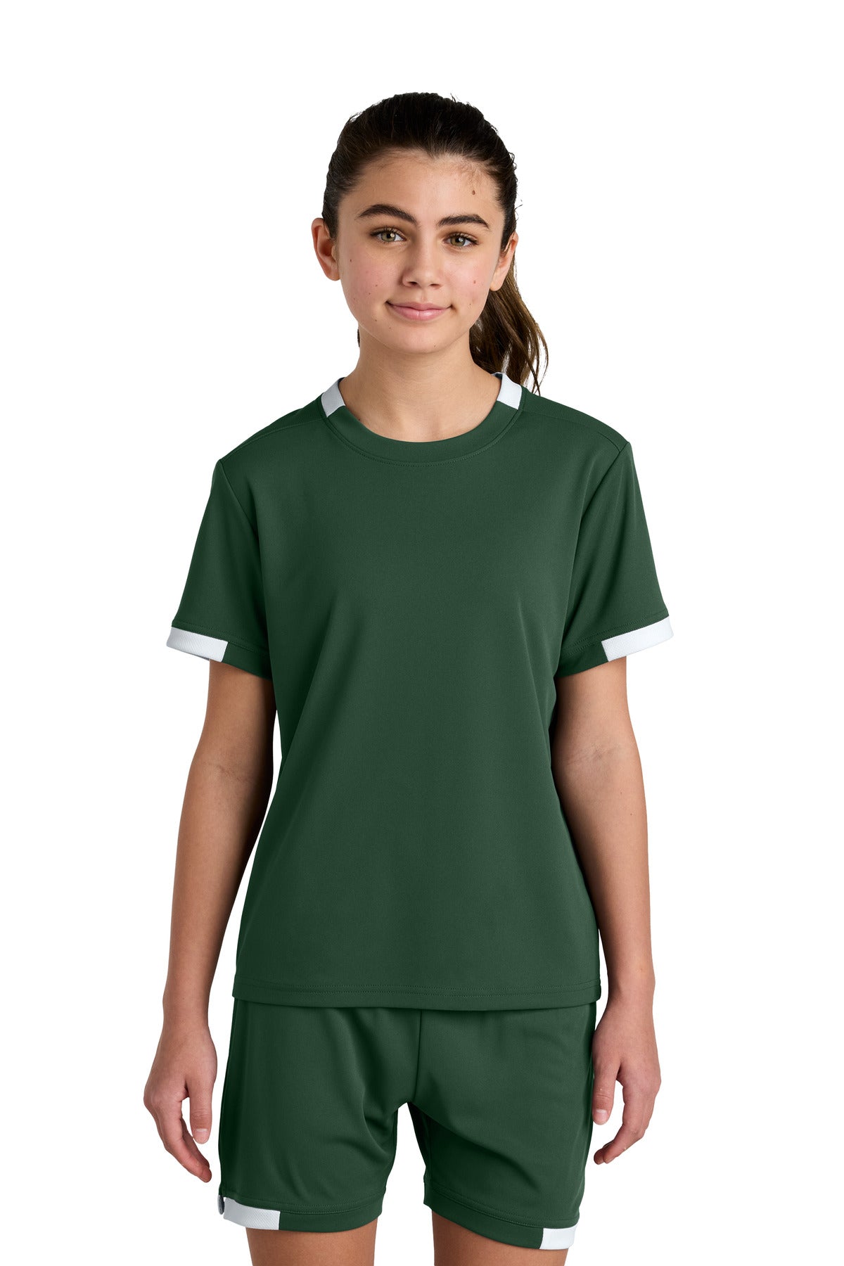 Sport-Tek YST440 Youth Club Short Sleeve Crew