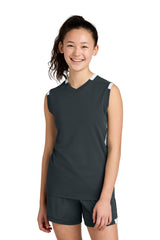 Sport-Tek YST441 Youth Club Sleeveless V-Neck