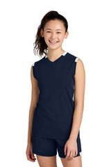 Sport-Tek YST441 Youth Club Sleeveless V-Neck