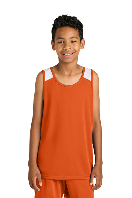 Sport-Tek YST446 Youth Club Track Tank