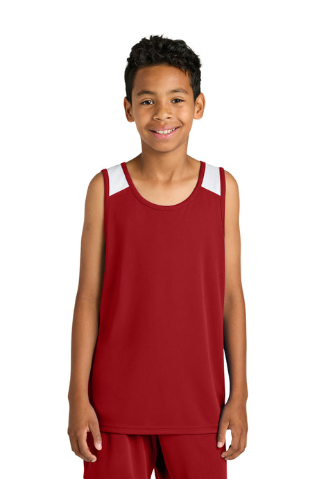 Sport-Tek YST446 Youth Club Track Tank