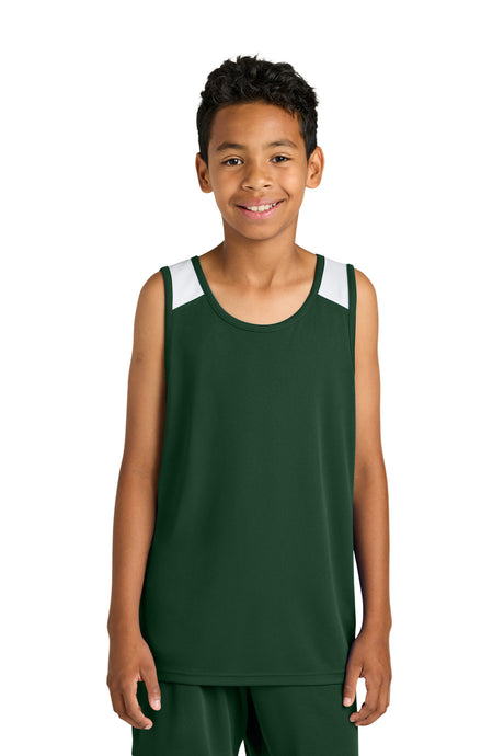 Sport-Tek YST446 Youth Club Track Tank