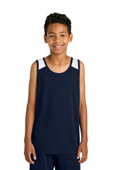 Sport-Tek YST446 Youth Club Track Tank