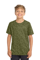 Sport-Tek YST460 Youth Digi Camo Tee Wholesale Performance Youth Apparel