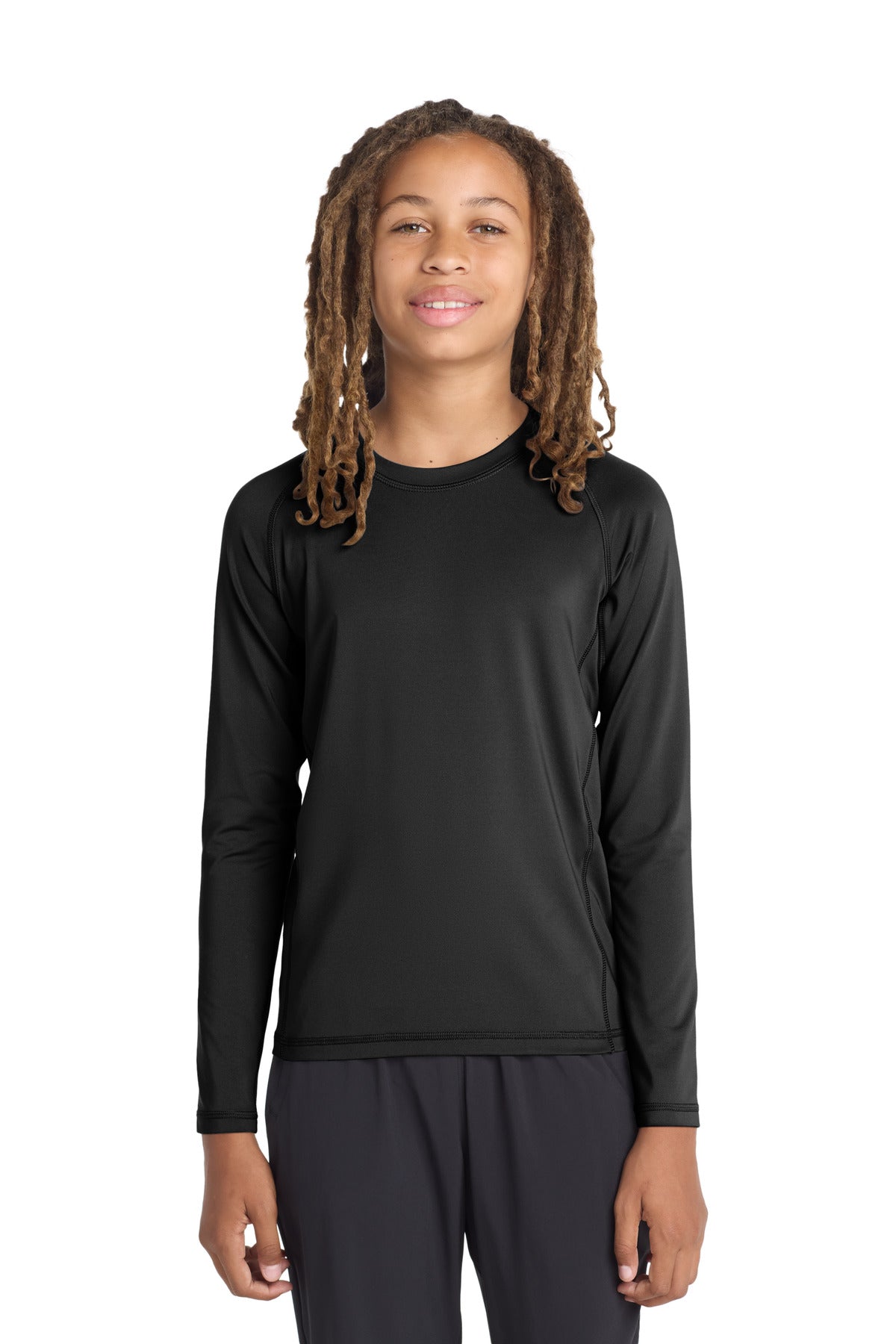 Sport-Tek  ®  Youth Long Sleeve Rashguard Tee. YST470LS - Sport-Tek YST470LS